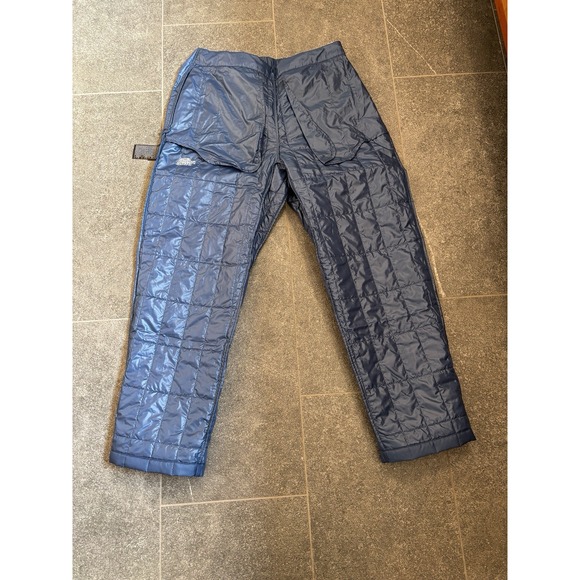 The north face quilted women's large pants side zipper and pockets BLUE (Lohtse) - Picture 5 of 13